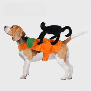 Vêtements de chien mignon costume Halloween déguisement de la fête Black Cat Rider petit