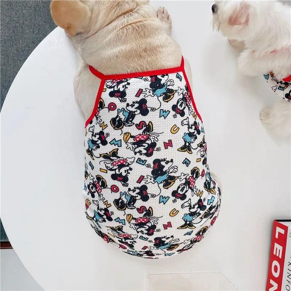 Ropa para perros linda ropa mikey camiseta mascota para mascotas para perros pequeños gato cachorro chihuahua vestuario de vestuario