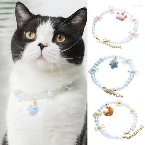 Hondenkleding schattig huisdier kattenkraag snoep sjaal hanger ketting verstelbare kitten puppy jaar decoratie accessoires