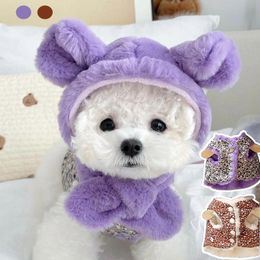 Hondenkleding schattig huisdierhonden kleding stuur hoed jassen jas dubbelzijdig voor kleine middelgrote hoodies katoen chihuahua yorkies costumedog