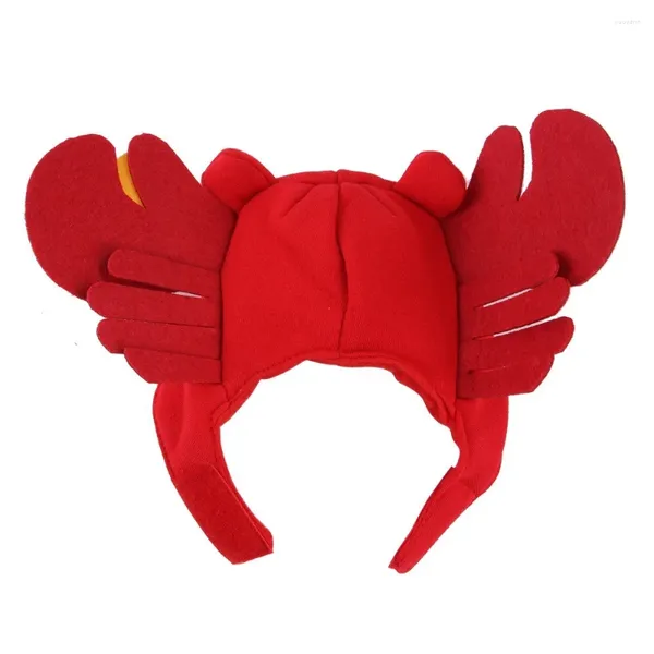 Ropa para perros lindo gorro de mascota Halloween Red Crab para gato Dress Ups Dresplay Cosplay Decorativo