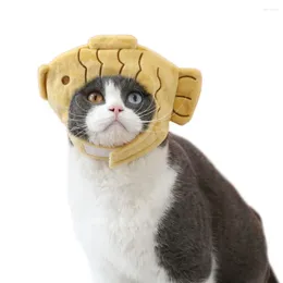 Ropa para perros linda mascota techado atractivo sombrero adorable caricatura de algodón taiyaki suhi forma gato suministros
