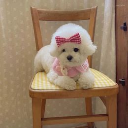 Vêtements pour chiens mignon peloton de compagnie de compagnie écharpe salive décoration de serviette de serviette d'accessoires pour petits chiens