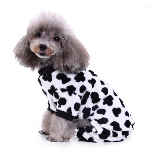 Vêtements de chien mignon polaire polaire petits chiens pyjamas pour vêtements pour animaux de compagnie combinaison costume manteau chiot