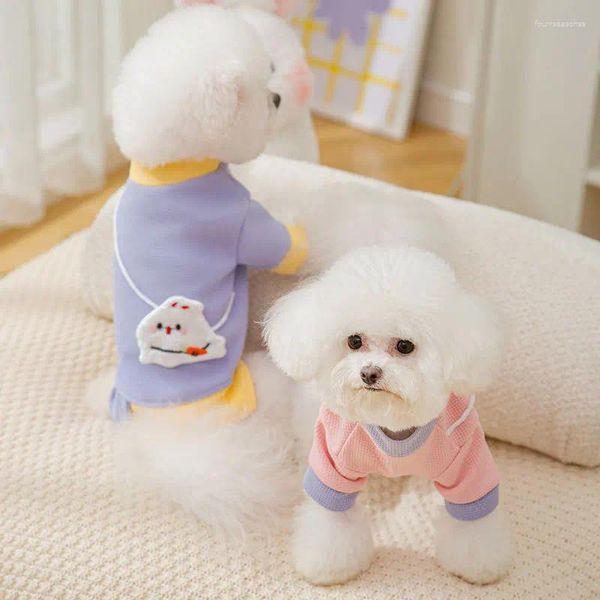 Vêtements pour chiens mignon vêtements pour animaux de compagnie Sac à capuche Hoodie en peluche hivernale