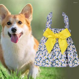 Ropa para perros decorativa adorable mascota bowknot floral princess suministros
