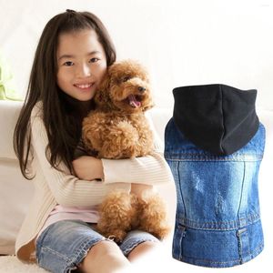 Ropa para perros Chaleco de mezclilla Chaqueta Camiseta Camiseta Linda Ropa para cachorros Cómoda Ropa fresca para perros pequeños Moda 2024