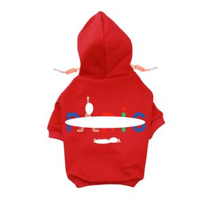 Hondenkleding Designerkleding Merk Zacht en warm Honden Hoodie Trui met klassiek ontwerppatroon Winterjas voor huisdieren Koud weerjassen Otehv