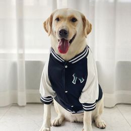 Hondenkleding designer Hondenkleding Grote hond Trendy merk Dierbenodigdheden Labrador Lente/Herfst Hond Baseball Pak Kleding CSD2401226