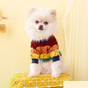 Hondenkleding Designer Letter Sweater Winterjas Kleding Jas Sweatshirts Luxe huisdierkleding voor kleine honden Groothandel Frans Bulldog Chihuahua Schnauzer