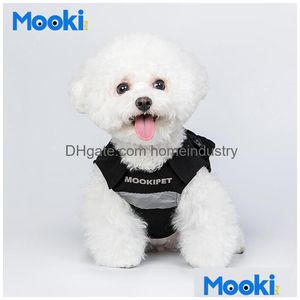 Vêtements de chien Designer Pet Lady réfléchissant gilet noir Teddy Cat vêtements mignons deux jambes porter pour les petits chiens moyens Xssmlxlxxl Drop Deliv Dhnsk