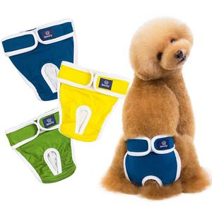 Ropa para perros pañales pantalones fisiológicos lavables transpirables pantalones cortos femeninos suaves perros mascotas ropa interior bragas sanitariasperro
