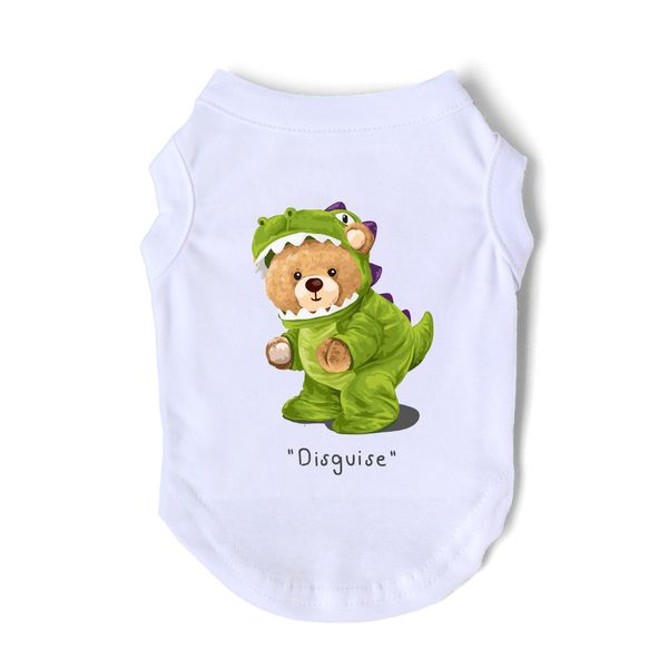 Chien Vêtements Déguisement Mode Dinosaure Singlet D'été Petit Moyen Chiot Chihuahua Yorkie Frenchie Vêtements Pet Qualité Tshirt Gilet 230619