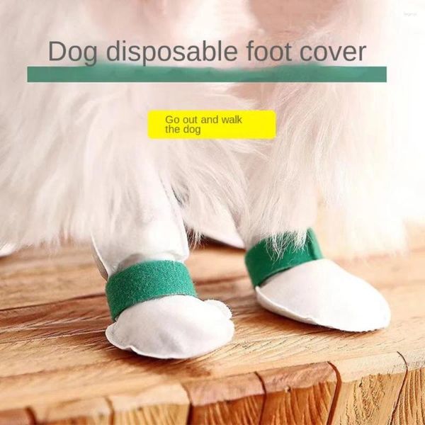 Vêtements pour chiens Chaussures jetables pour animaux de compagnie pour chiens - imperméable à la saleté avec protection de bandage élastique botte extérieure