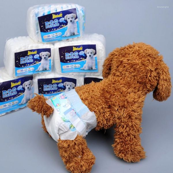 Ropa para perros Dispersores de súper absorción desechables Puupy Pantalones sanitarios Pañales para perros en período de celo Micción excitable o incontinencia