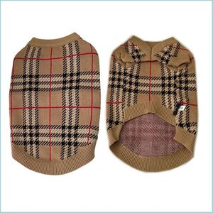 Vêtements pour chiens Vêtements pour chiens Vêtements de créateurs Pull pour animaux de compagnie Pulls à carreaux classiques Pulls pour temps froid Petits chiens de taille moyenne Turtlen Dhyop