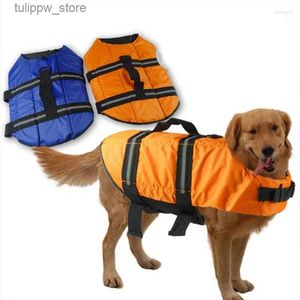 Hondenkleding Hondenkleding Oxford Oranje blauw Ademend gaas Pet Life ET Zomer Swimwear Vest voor huisdieren Dogs Kleding L46