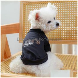 Vêtements pour chiens Vêtements pour chiens Chemise pour chiot Mons Ie Vêtements de printemps et d'été ajustés Livraison directe Maison Jardin Fournitures pour animaux de compagnie Fournitures pour chiens Dhum4