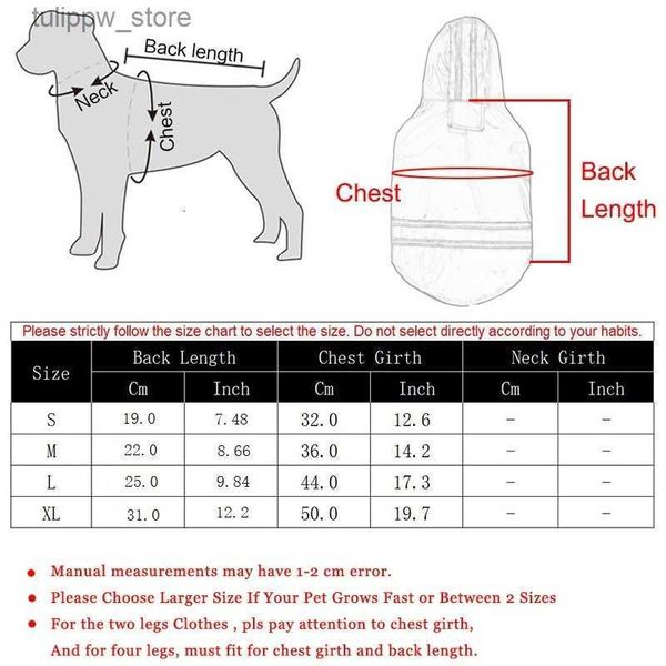 Vêtements pour chiens vêtements pour chiens Summer Outdoor Puppy Pet Rain Mabiet S-XL Hoody Afficier Ets Pu PuCoat pour chiens Cats Vêtements Vêtements en gros 230719 L46