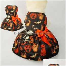 Vêtements pour chiens Vêtements pour chiens Costumes pour animaux de compagnie uniques pour Halloween Vêtements sans odeur Fournitures effrayantes Design Belle Drop Livraison Maison Jardin Pet Dhfwo