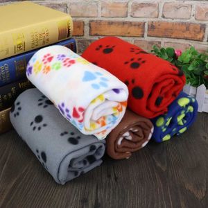 Hondenkleding Hondendekens voor grote honden Puppy Kattendeken Wasbaar Zacht Huisdierenmat Gooi hoes voor kennelkrat Bedmat met schattig pootpatroon