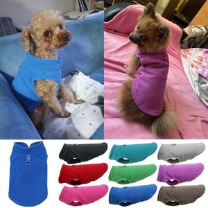 Hondenkleding Fleecevest voor honden Chihuahua Winterkleding voor kleine honden Warme teckelhondjas voor middelgrote Bulldog Pitbull Maltese honden Truien