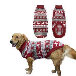 Vêtements pour chiens Chien laid Noël Renne Pull Noël Pet Hiver Tricots Vêtements Chaud Pull à col roulé Tenue pour chiens de taille moyenne 231206