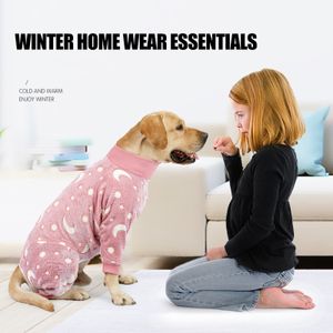 Ropa para perros ropa de invierno de invierno pijama de franela linda ropa de casa para perros medianos y grandes altos de cuatro piernas elásticas de cuatro piernas cálidas 230815