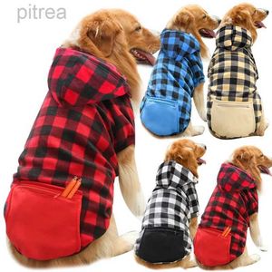 Vêtements de chien chien manteau d'hiver veste pour animaux de compagnie plaid gilet réversible vêtements de chien froid vêtements pour animaux de compagnie pour petits chiens moyens d240426