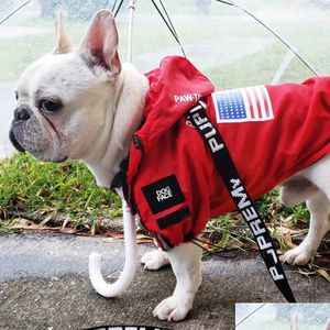 Appareils pour chiens Dogface Pet Clothes Fashion Raincoat Veste imperméable du vent