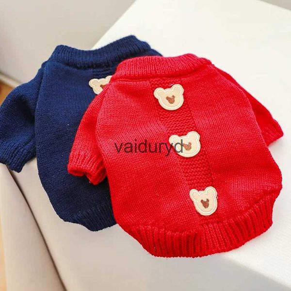 Vêtements de chien Chiens et chats Pull Robe Cookie Bear Design Pet Puppy Jumper Sweat à capuche Hiver Warm Clothesvaiduryd