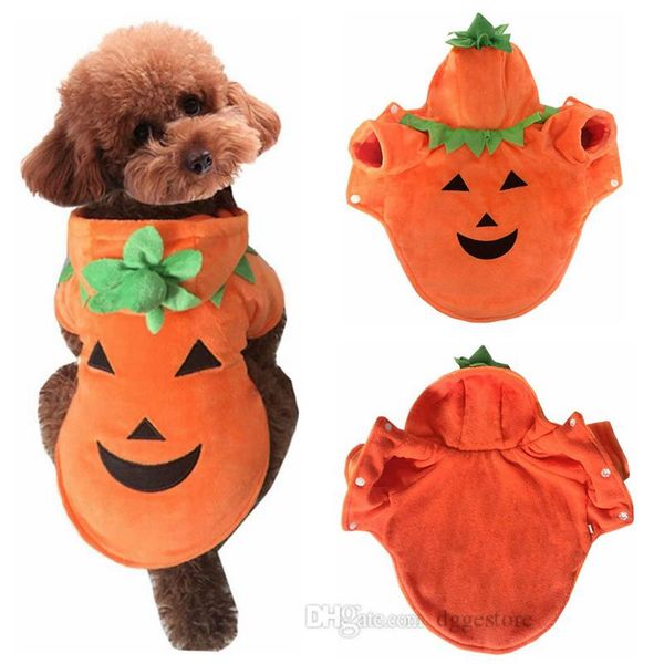 Vêtements pour chiens Chiens Chat Halloween Costume de citrouille Costumes de cosplay pour animaux de compagnie Chiot Tenues chaudes Sweat à capuche en polaire Vêtements d'automne et d'hiver (taille XXL)