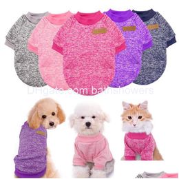 Hondenkleding Dogs Kleding Chihuahua Puppy Pet kleding Winterjas Coat Soft Sweater Gekleding voor kleine doggy katten Pug Yorkies drop dhkm3