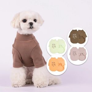 Vêtements de vêtements pour chiens Vêtements de combinaison chaude et confortable Bompers pour l'hiver d'automne avec des impressions d'ours pyjamas inférieurs de la doublure en molleton