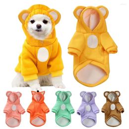 Hondenkleding Hondenkleding Winter Schattige puppy Warm sweatshirt Huisdierjack voor kleine middelgrote kattenjassen Chihuahua-kostuum