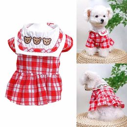 CHIENS DOG SCACEL DIGANTS CHIMTS PLAIDD pour robe Girl Navys vêtements 090c