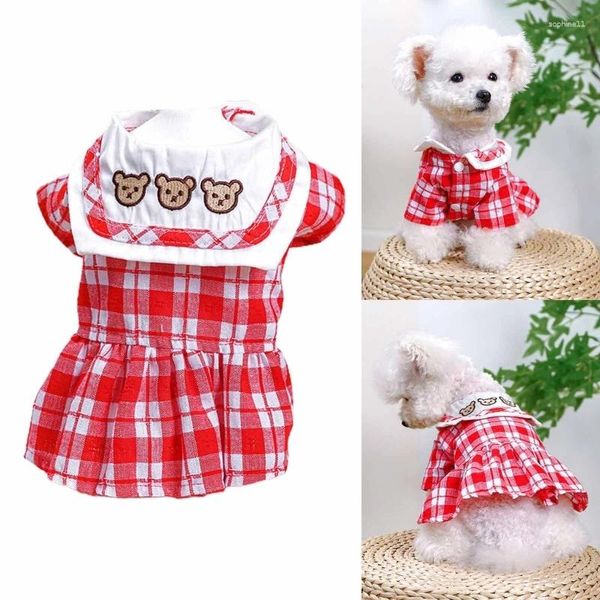 CHIENS DOG SCACEL DIGANTS CHIMTS PLAIDD pour robe Girl Navys vêtements 090c