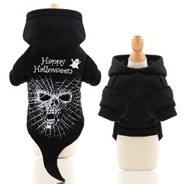 Dog Apparel Honden Halloween Pompoen Kostuum Puppy Kat Kleding Huisdier Cosplay Kostuums voor Holiday Party Kitten Winter Warm Outfits Hoodie Kleding A91