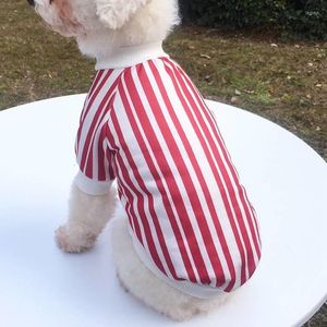 Chien vêtements chiens été gilet tenue mode rayé York vêtements Costume sweats à capuche pour petit Yorkshire Terrier accessoires