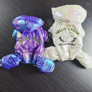 Hondenkleding Droomkleur Winterkleding voor kleine honden Puppy Waterdichte overalls Yorkies Warm jumpsuit katoen met katoen met een huisdier kostuum