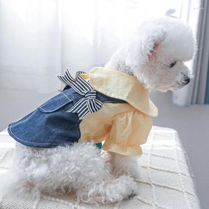 Robe de vêtements de chien bowknot décor