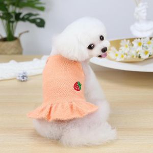 Ropa para perros Ropa de vestir Ropa para mascotas Otoño e invierno Schnauzer Teddy Pequeño Hurón Fleece Falda Cachorro