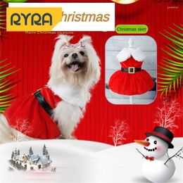 Vestido de ropa para perros creativo hervir el ambiente festivo conveniente decoraciones cómodas imágenes navideñas mascota realista