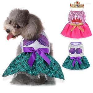 Hond Kleding Jurk Huisdier Verjaardagsfeestje Kostuum Gedrukt Strik Rok Festival Cosplay Kleding Kat Puppy Grappig Chihuahua Kleding Outfit