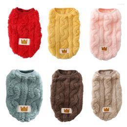 Ropa para perros Dropship Invierno Fleece Ropa para mascotas Cachorro Gato Chaleco cálido Chihuahua Abrigo Chaqueta Acolchada Ropa para perros pequeños