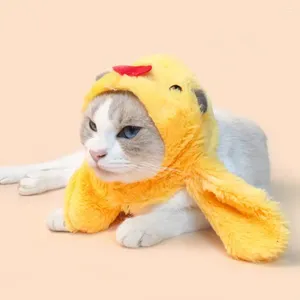 Appareil de chien Duck Cartoon Pet Pet Hat Winterproof Hiver Warm Funny Design for Cats Dogs Cost Cosplay Headswear Costume