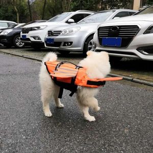 Appareils pour chiens Durable pour animaux de compagnie gilet Veste de sauvetage léger Conception réfléchie en polyester maillot de bain pour l'été
