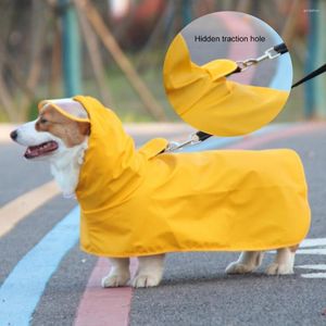 Vêtements pour chiens veste de pluie durable couleur vive multifonctionnel à capuche animaux Slicker confortable décoration imperméable pour animaux de compagnie pour l'été