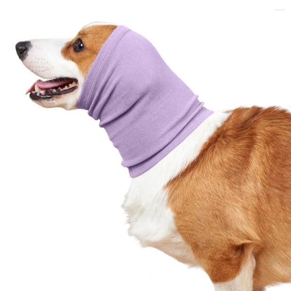 Vêtements pour chiens Couvre-oreilles en coton confortable pour animaux de compagnie pour le soulagement de l'anxiété Protection contre la réduction du bruit silencieux à poils longs