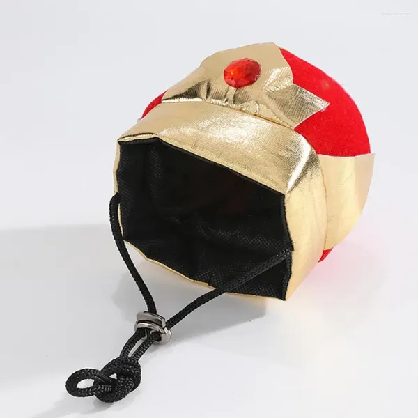 Vêtements de chien facile à porter chapeau d'animal de compagnie adorable couronne de roi pour chiens taille réglable couvre-chef doux cosplay mignon